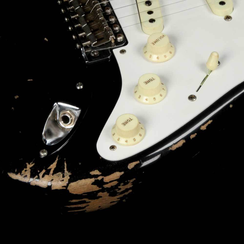 Fender Custom Shop 1958 Stratocaster Heavy Relic Black 2018 — 6