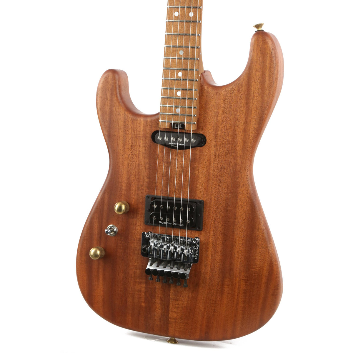 Charvel Custom Shop Cooked Mahogany San Dimas Natural Oil Left-Handed — 7