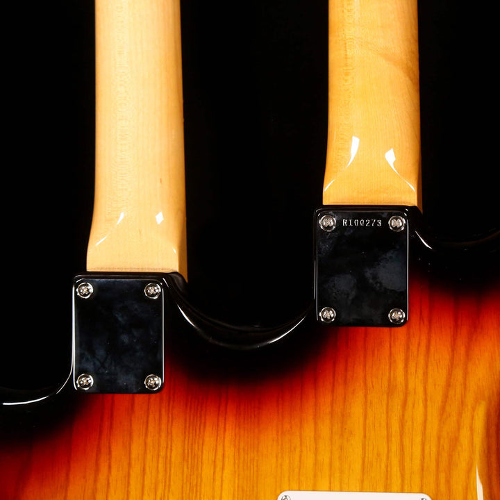 Fender Custom Shop Double Neck Stratocaster and Bass VI Masterbuilt Dennis Galuszka 3-Tone Sunburst