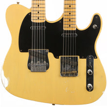Fender Custom Shop Double Neck Telecaster 6 and 12-String Necks Masterbuilt Dennis Galuszka Relic Butterscotch Blonde