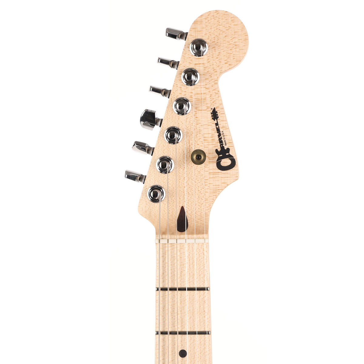 Charvel Custom Shop Flame Sassafras San Dimas HS Hardtail Natural Oil — 4