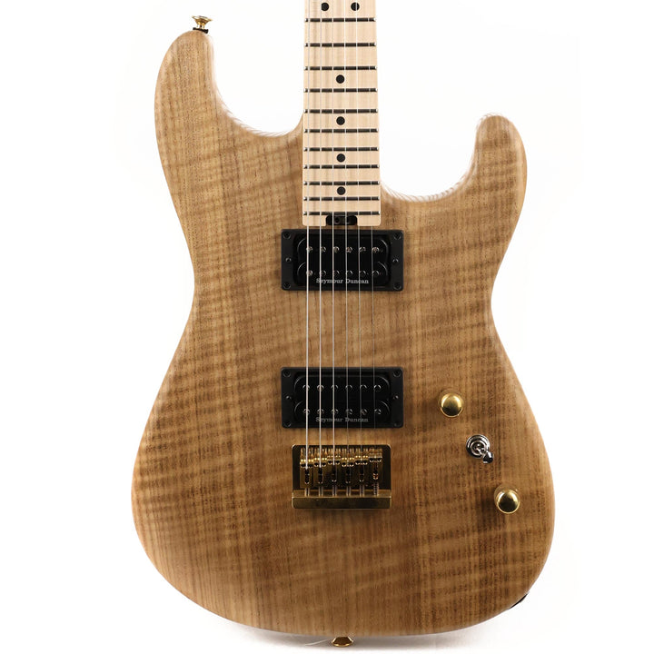 Charvel Custom Shop Flame Sassafras San Dimas Hardtail HH Natural Oil Masterbuilt Red Dave