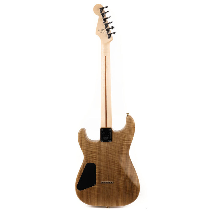 Charvel Custom Shop Flame Sassafras San Dimas Hardtail HH Natural Oil Masterbuilt Red Dave