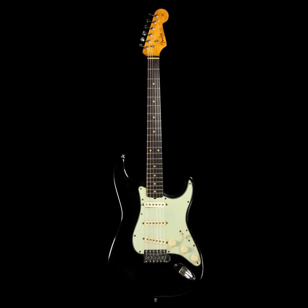 Fender Stratocaster Refinished Black 1962 | The Music Zoo