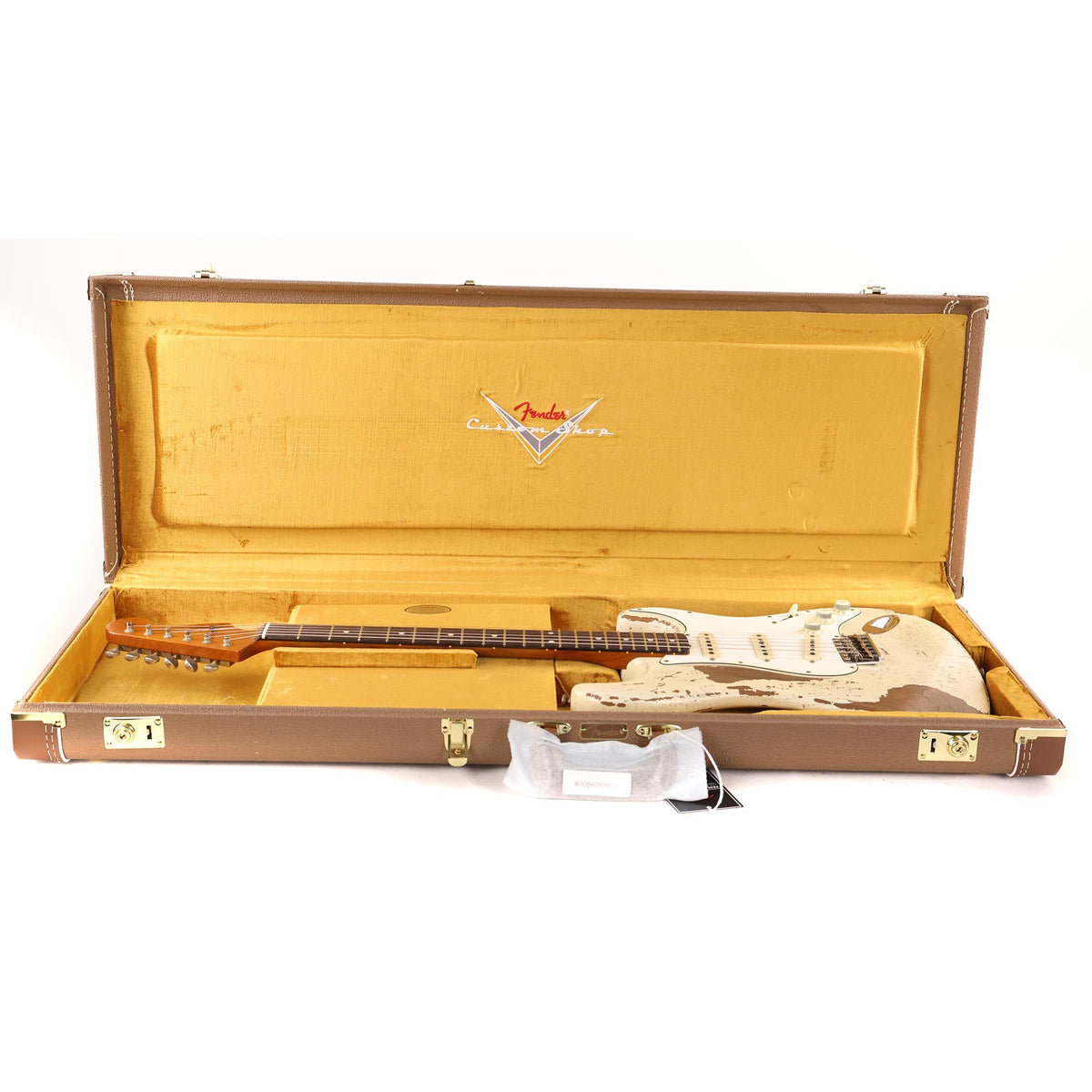 Fender Custom Shop 1962 Stratocaster Ultimate Relic Aged Olympic White Masterbuilt Greg Fessler — 12