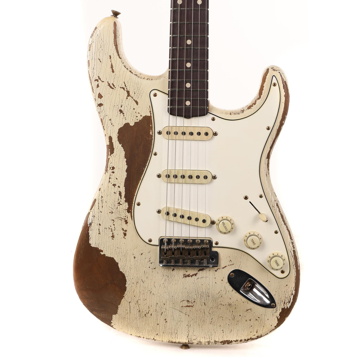 Fender Custom Shop 1962 Stratocaster Ultimate Relic Aged Olympic White Masterbuilt Greg Fessler — 1