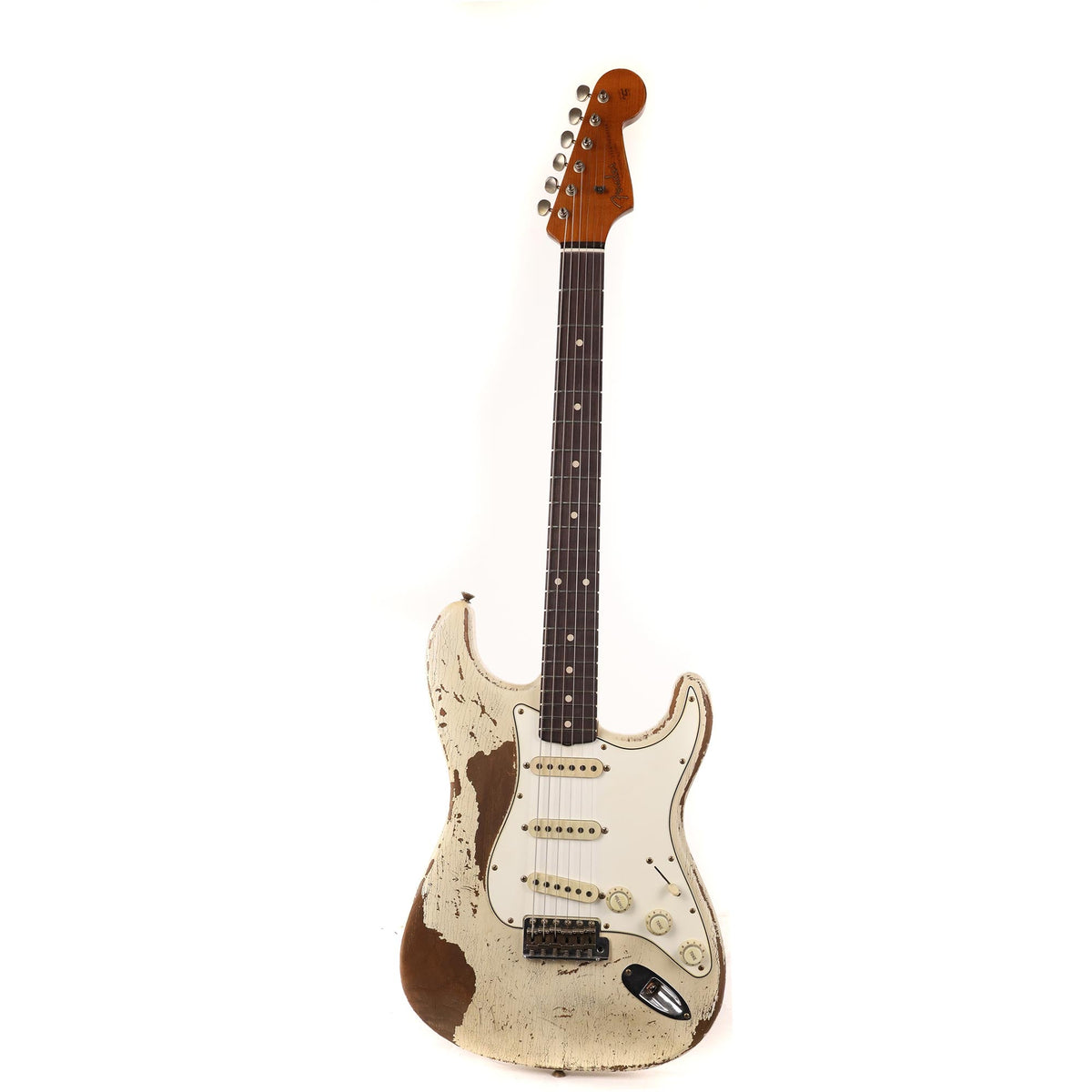 Fender Custom Shop 1962 Stratocaster Ultimate Relic Aged Olympic White Masterbuilt Greg Fessler — 2