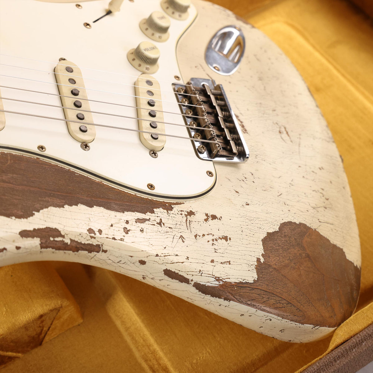 Fender Custom Shop 1962 Stratocaster Ultimate Relic Aged Olympic White Masterbuilt Greg Fessler — 8