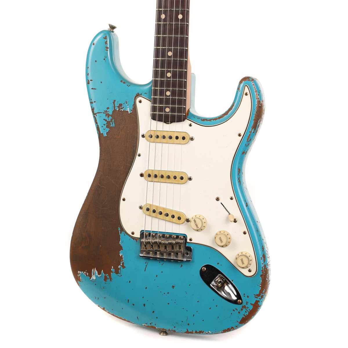 Fender Custom Shop '62 Stratocaster Masterbuilt Jason Smith Ultimate Relic Taos Turquoise — 6
