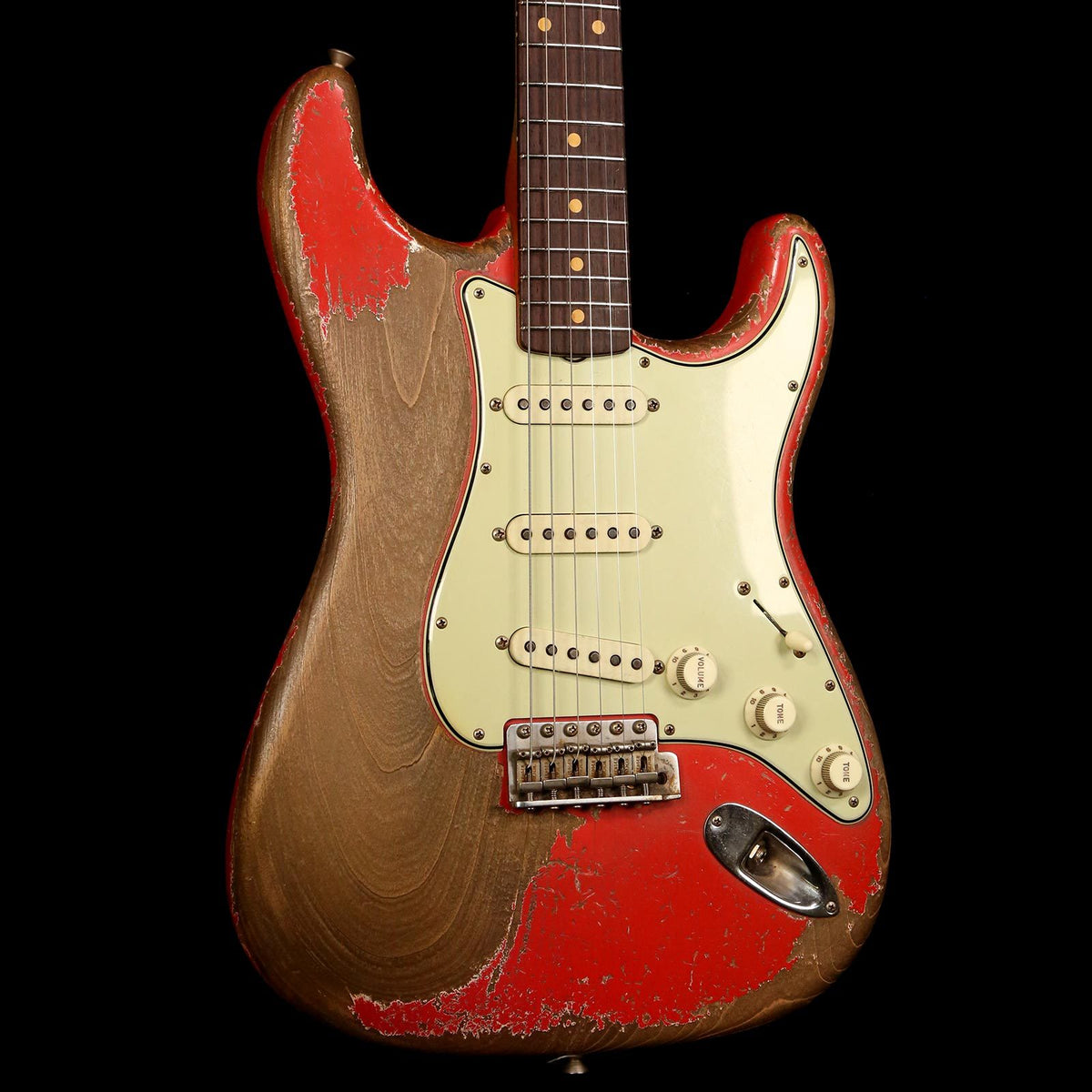 Fender Custom Shop '62 Stratocaster Ultimate Relic Masterbuilt Dale Wilson Fiesta Red — 7