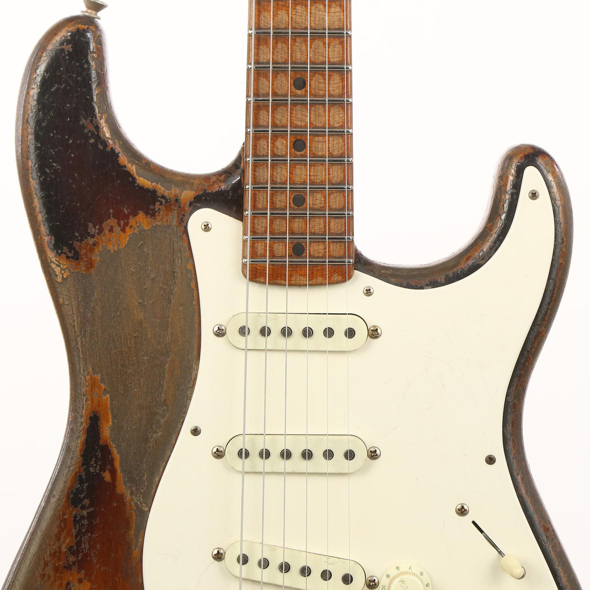 Fender Custom Shop 1955 Roasted Ash Stratocaster Ultimate Relic 2-Tone Sunburst Masterbuilt Dale Wilson — 6