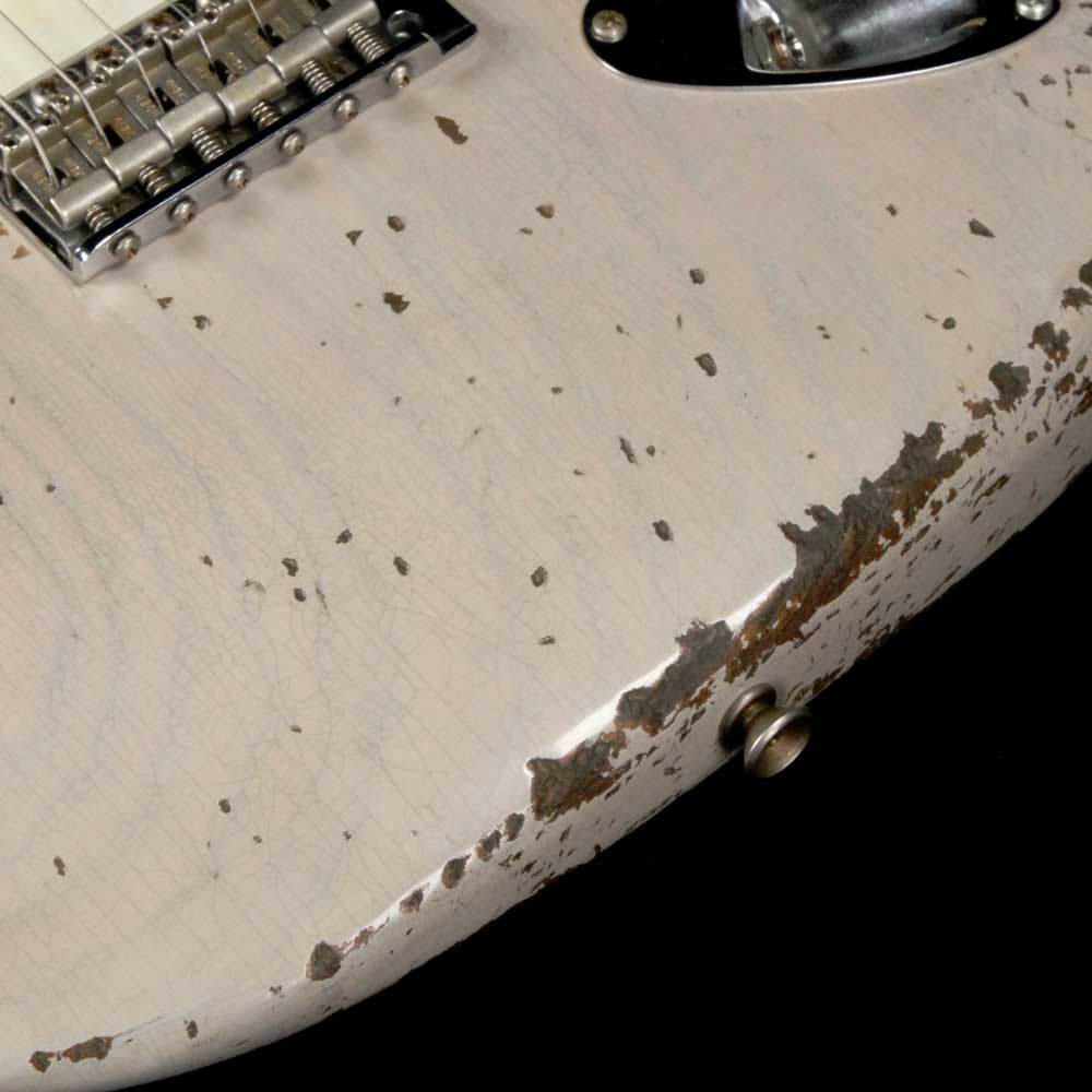 Fender Custom Shop '55 Stratocaster Roasted Ash Masterbuilt Jason Smith Ultimate Relic Dirty White Blonde — 7