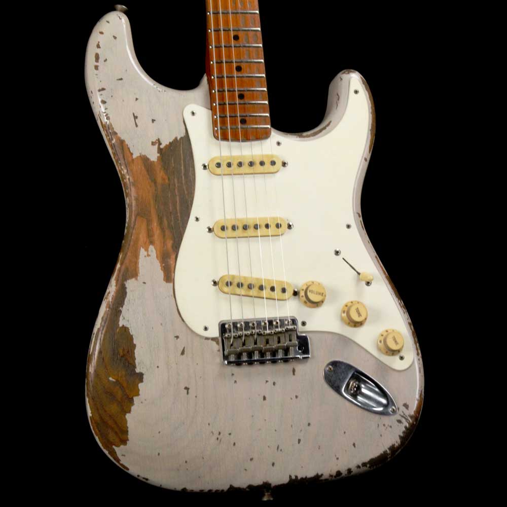 Fender Custom Shop '55 Stratocaster Roasted Ash Masterbuilt Jason Smith Ultimate Relic Dirty White Blonde — 1