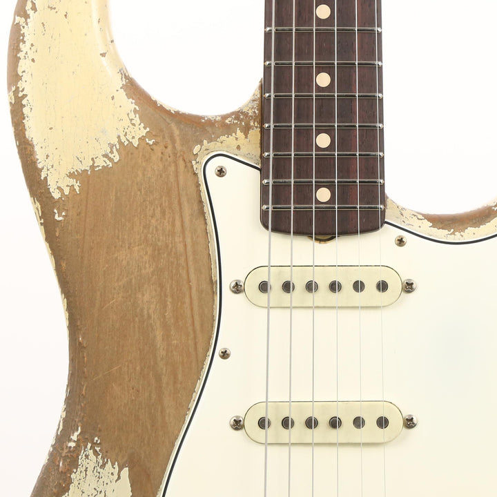 Fender Custom Shop 1960 Stratocaster Masterbuilt Dale Wilson Ultimate Relic Olympic White
