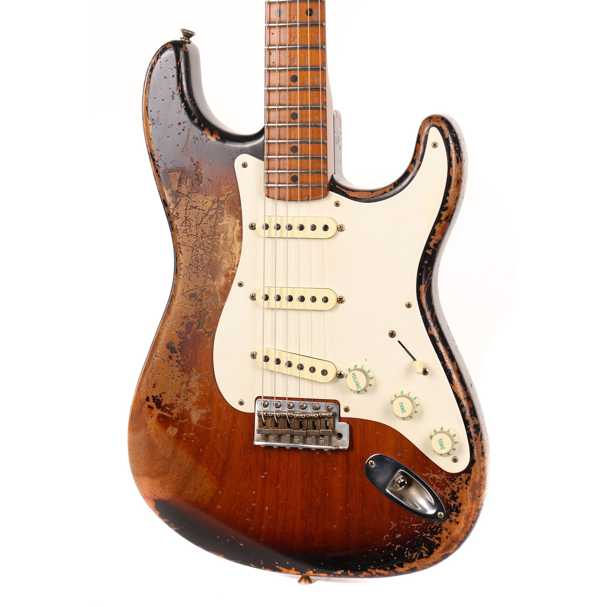 Fender Custom Shop '55 Stratocaster Kyle McMillin Masterbuilt Ultimate Relic 2-Tone Sunburst — 6