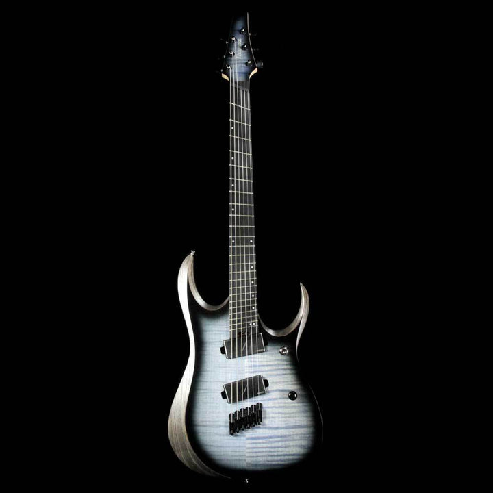 Ibanez Iron Label RGDIM6FM Cerulean Blue Burst Flat