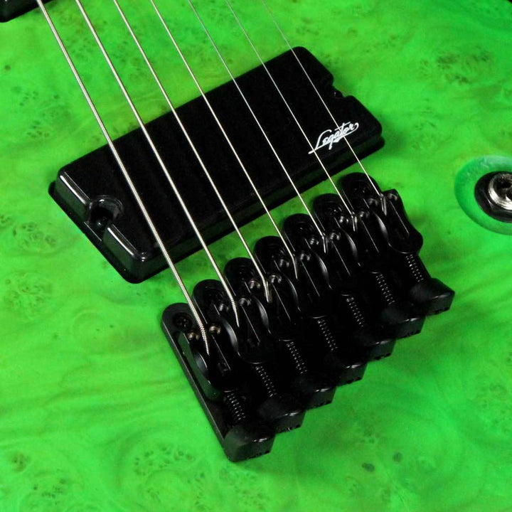 Legator Ninja Performance N7P Fanned Fret Pastel Green Burl