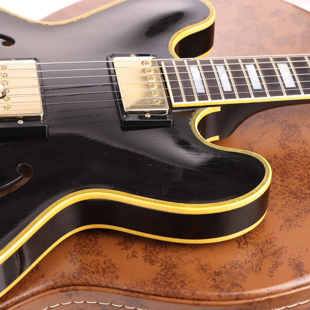 Gibson Custom Shop ES-355 Murphy Lab Aged Ebony Made 2 Measure — 11