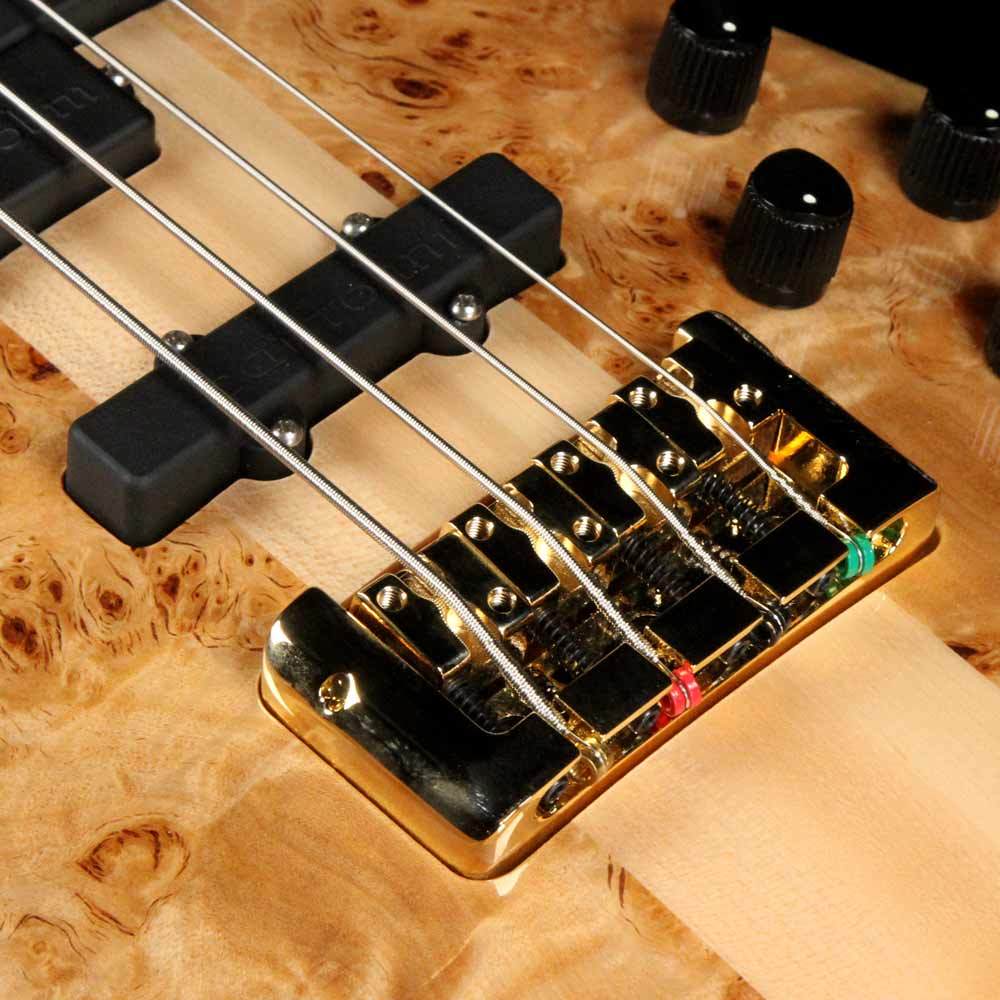 Spector Euro4 LX Electric Bass Natural Poplar Burl — 6