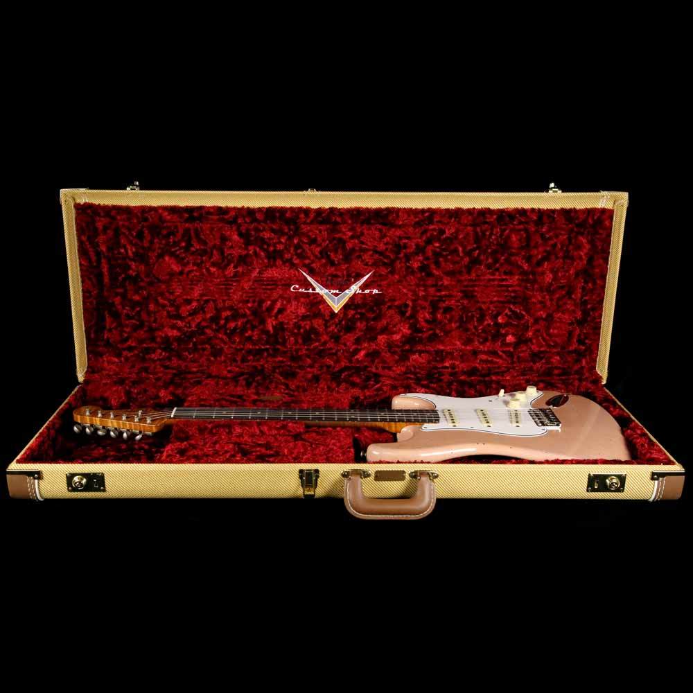 Fender Custom Shop Limited Roasted Tomatillo Stratocaster 2019 Aged Dirty Shell Pink — 10