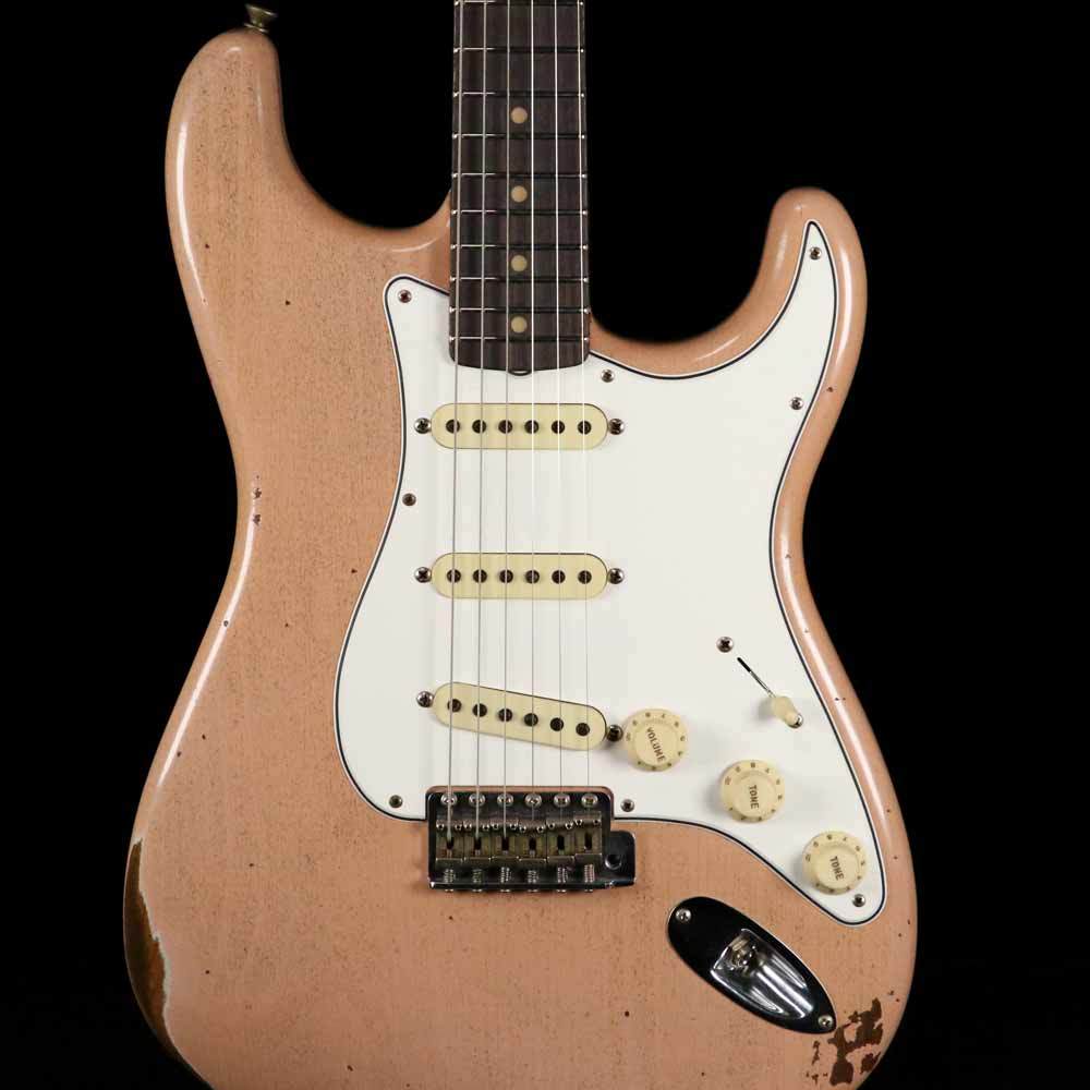Fender Custom Shop Limited Roasted Tomatillo Stratocaster 2019 Aged Dirty Shell Pink — 6