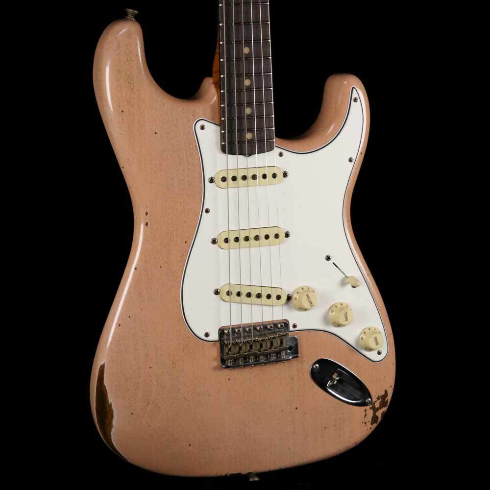 Fender Custom Shop Limited Roasted Tomatillo Stratocaster 2019 Aged Dirty Shell Pink — 7