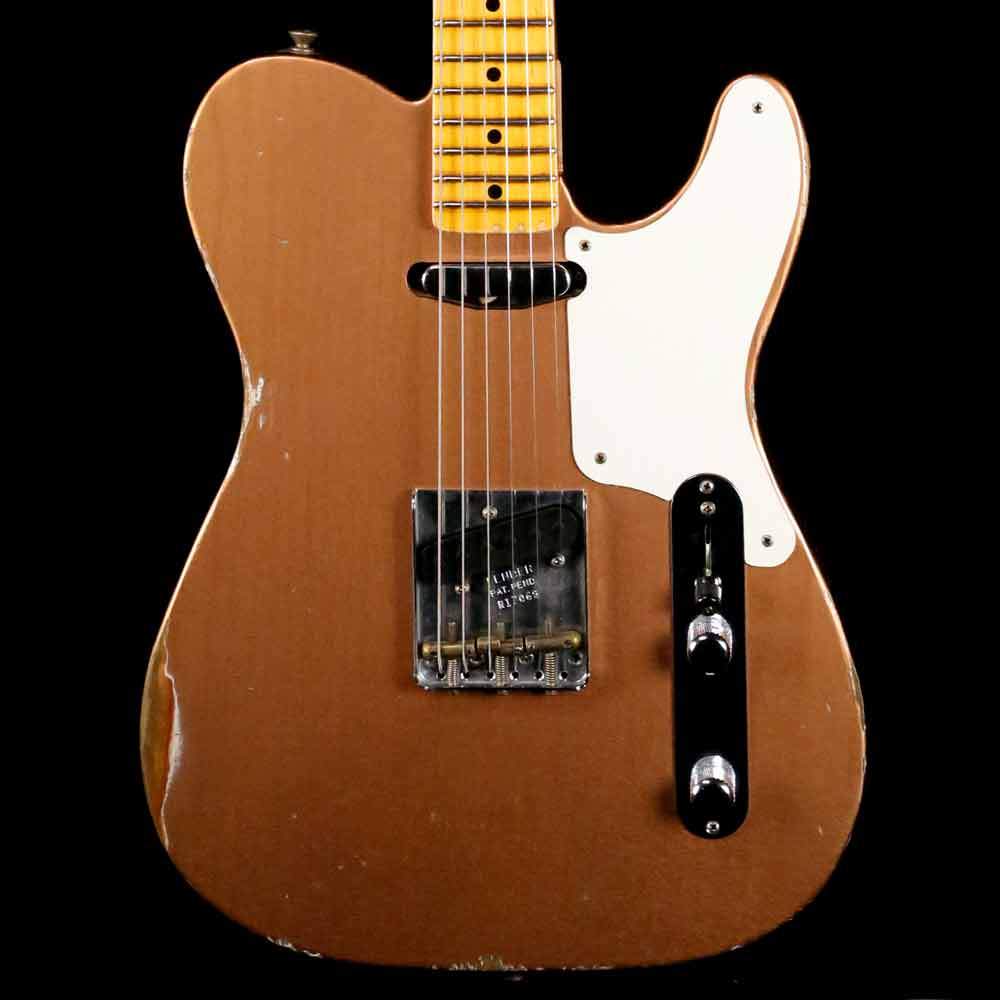 Fender Custom Shop 2019 Limited Roasted Pine Double Esquire Relic Aged Copper — 1
