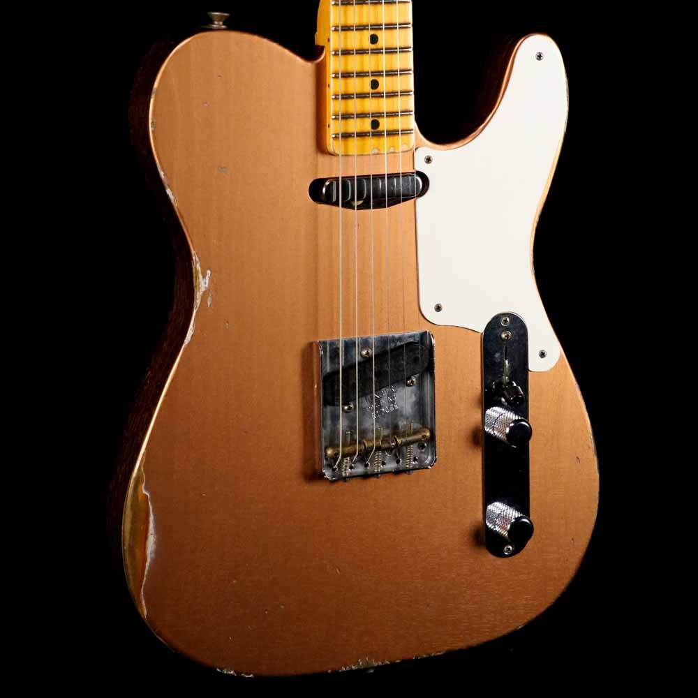 Fender Custom Shop 2019 Limited Roasted Pine Double Esquire Relic Aged Copper — 6