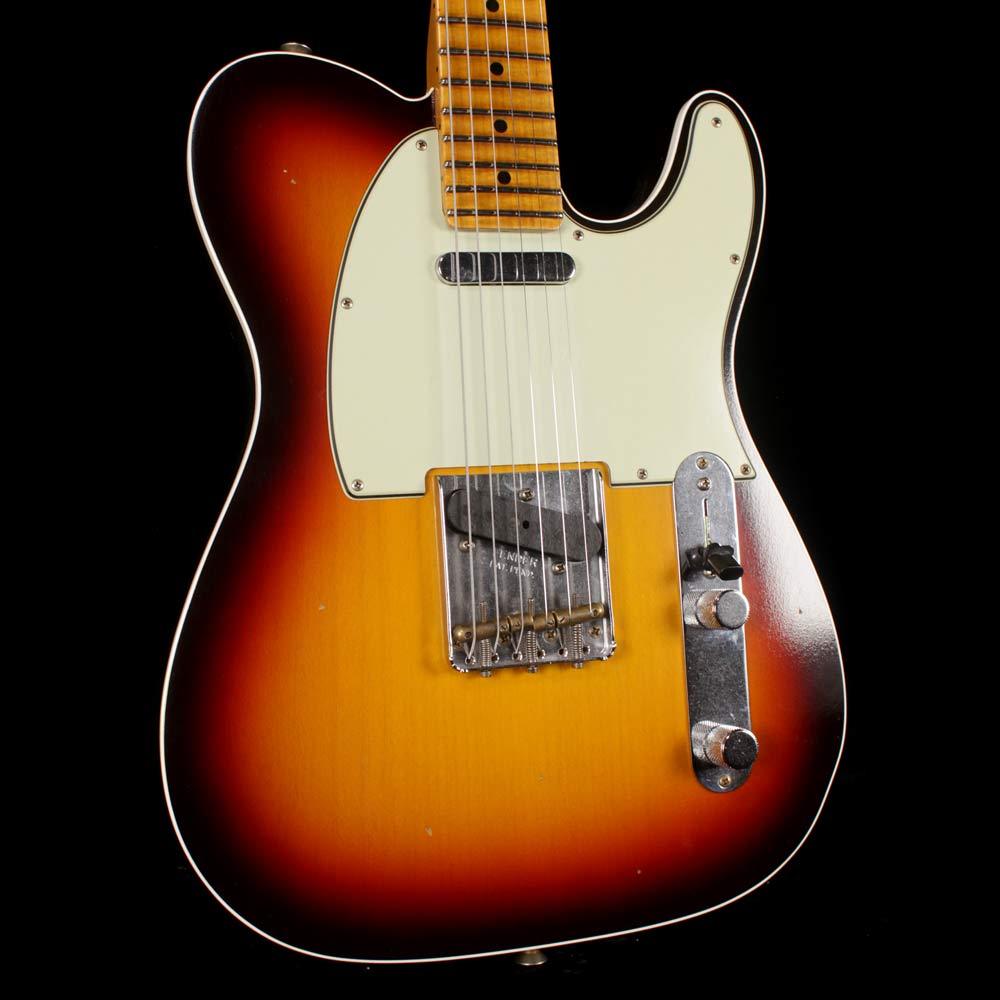 Fender Custom Shop Postmodern Telecaster 2019 Journeyman Relic Chocolate 3-Tone Sunburst — 6