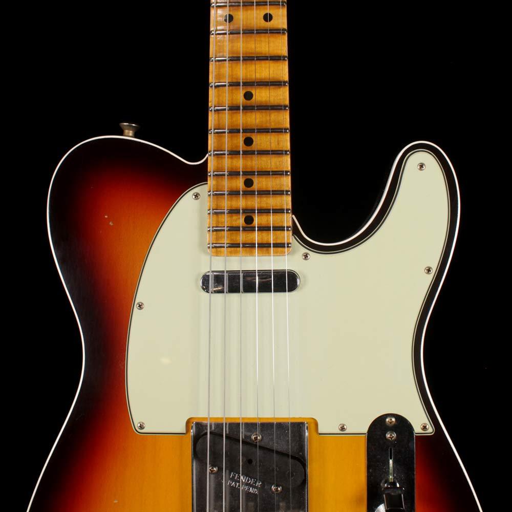 Fender Custom Shop Postmodern Telecaster 2019 Journeyman Relic Chocolate 3-Tone Sunburst — 7