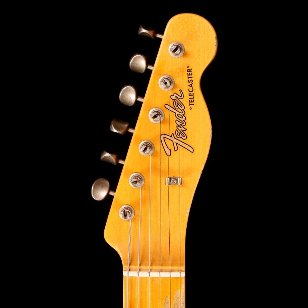 Fender Custom Shop Postmodern Telecaster 2019 Journeyman Relic Surf Green over Black — 4