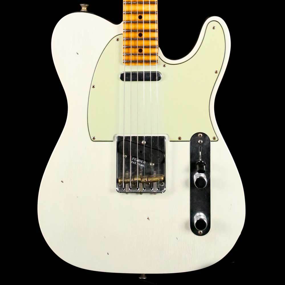 Fender Custom Shop Postmodern Telecaster  Journeyman Relic Aged Olympic White and Charcoal Frost Metallic — 1