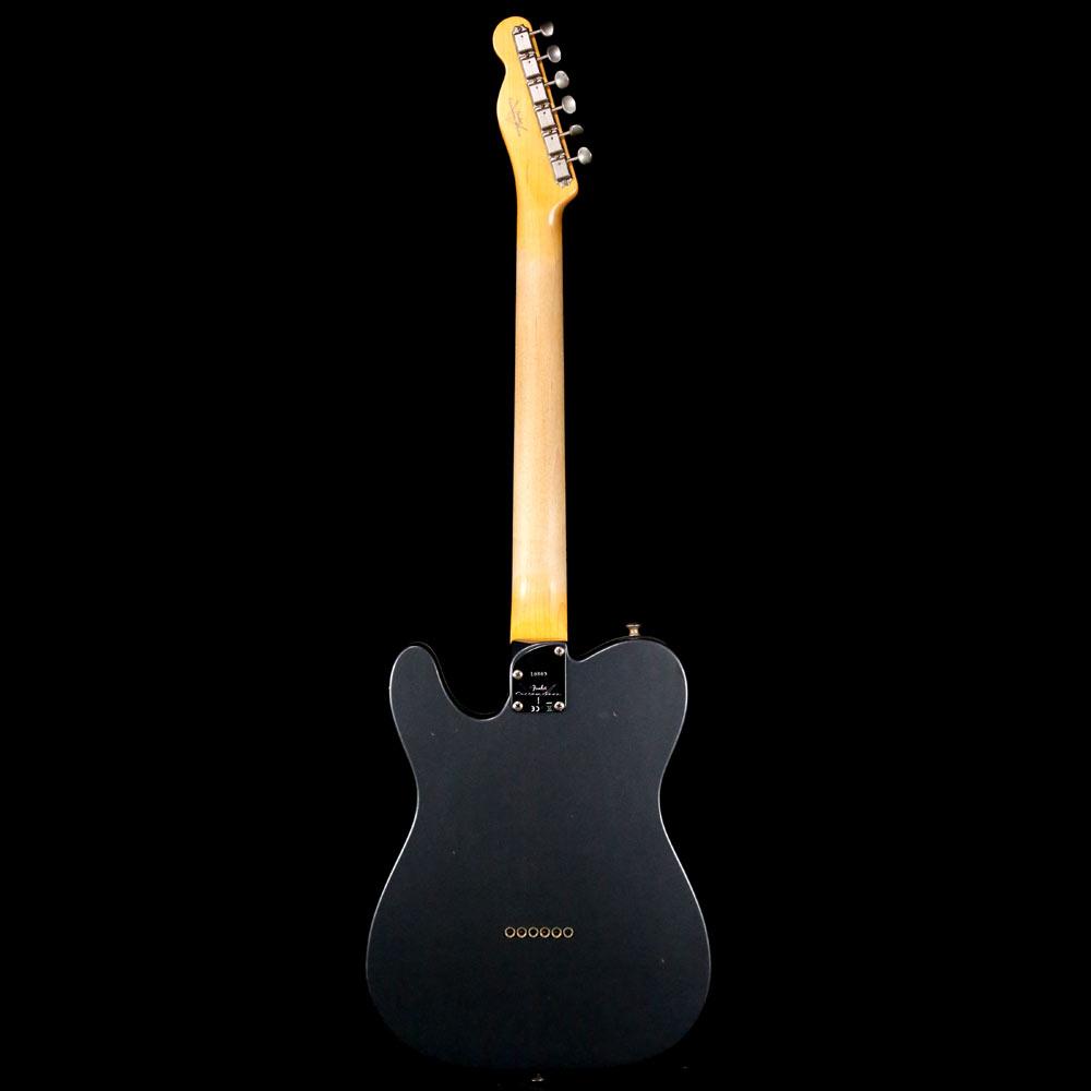 Fender Custom Shop Postmodern Telecaster  Journeyman Relic Aged Olympic White and Charcoal Frost Metallic — 3