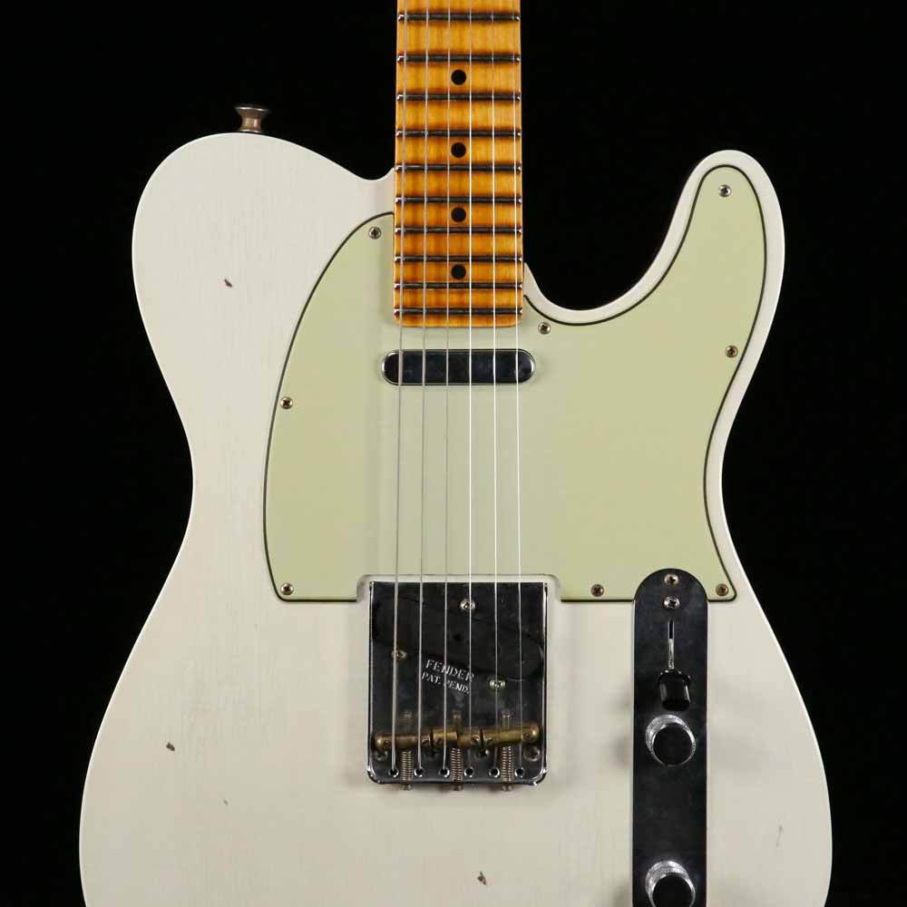 Fender Custom Shop Postmodern Telecaster  Journeyman Relic Aged Olympic White and Charcoal Frost Metallic — 8