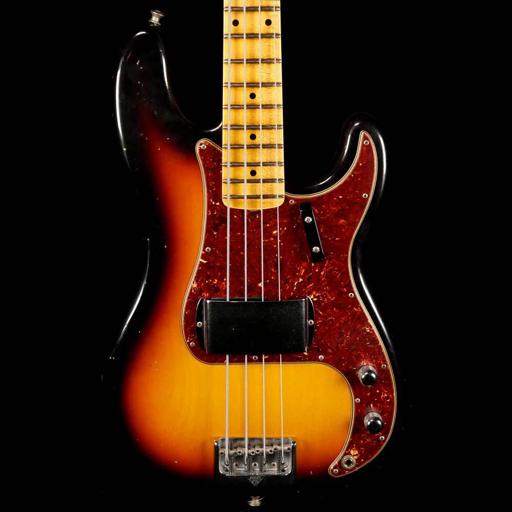 Fender Custom Shop Postmodern Bass 2019 Journeyman Relic Faded 3-Color Sunburst — 1