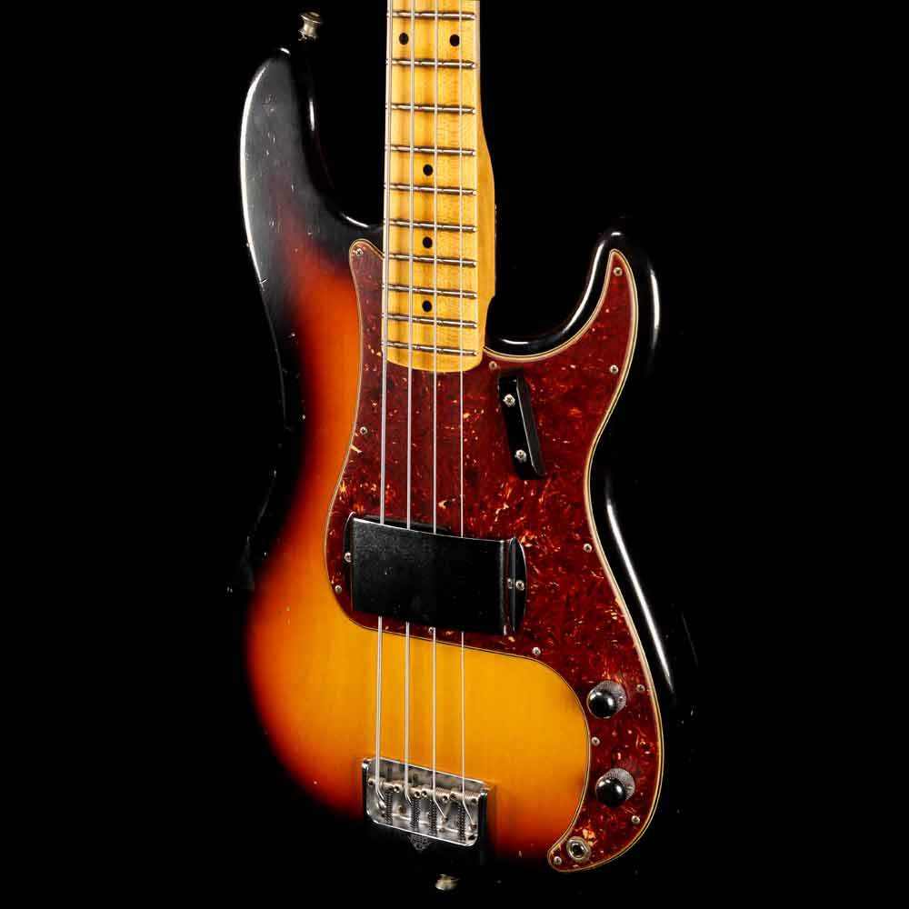 Fender Custom Shop Postmodern Bass 2019 Journeyman Relic Faded 3-Color Sunburst — 7