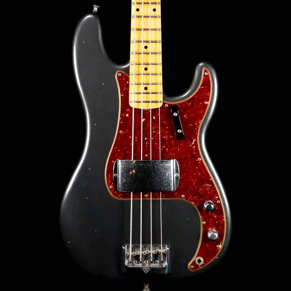 Fender Custom Shop Postmodern Bass  Journeyman Relic Charcoal Frost Metallic — 1