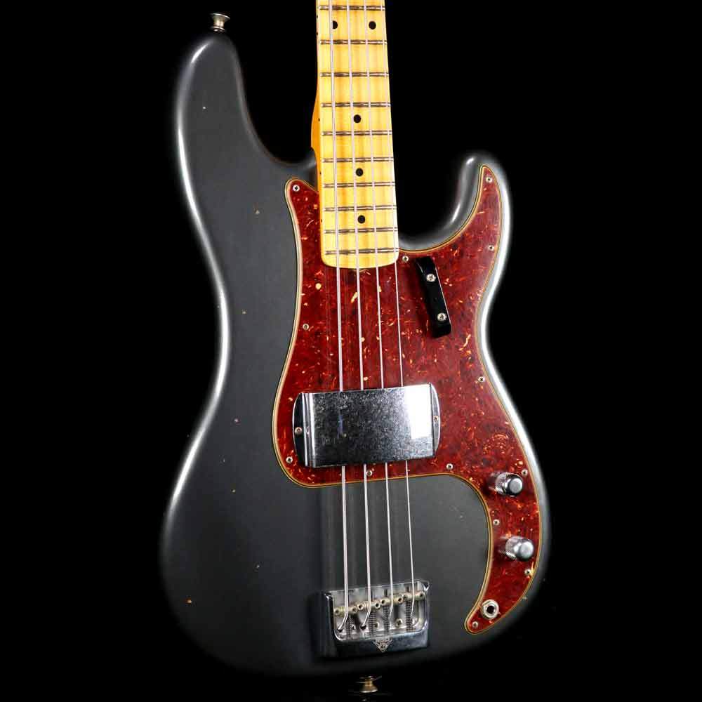 Fender Custom Shop Postmodern Bass  Journeyman Relic Charcoal Frost Metallic — 6
