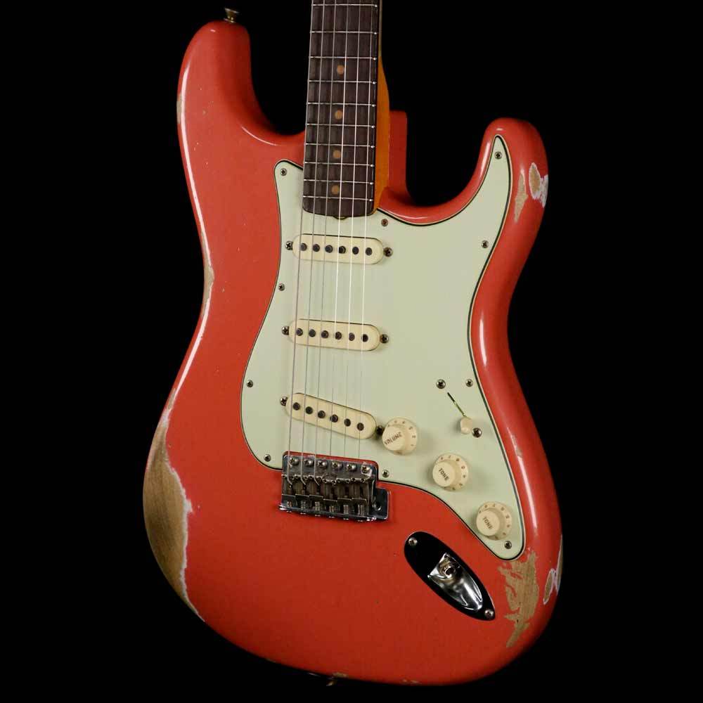 Fender Custom Shop 2019 '59 Stratocaster Heavy Relic Faded Tahitian Coral — 7