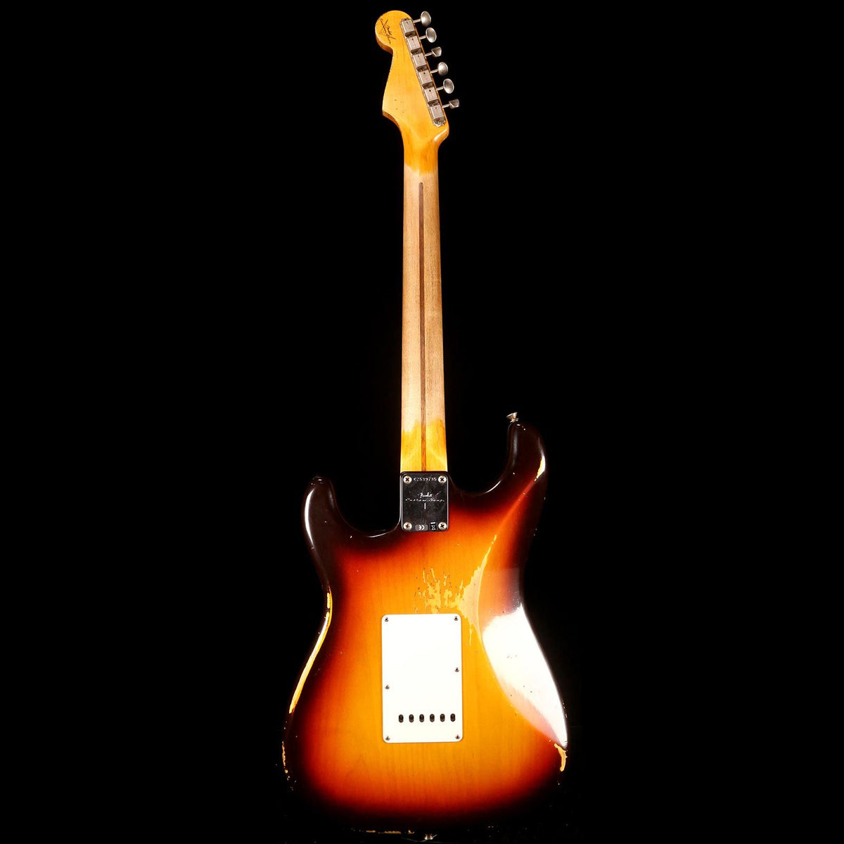 Fender Custom Shop '59 Stratocaster 2019 Heavy Relic Faded Chocolate 3-Color Sunburst — 3
