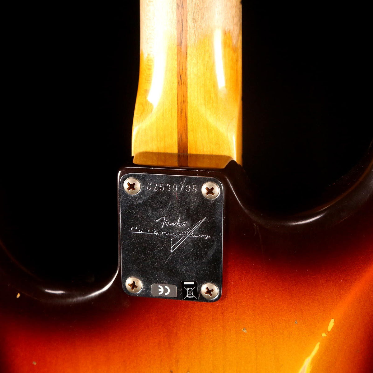 Fender Custom Shop '59 Stratocaster 2019 Heavy Relic Faded Chocolate 3-Color Sunburst — 8