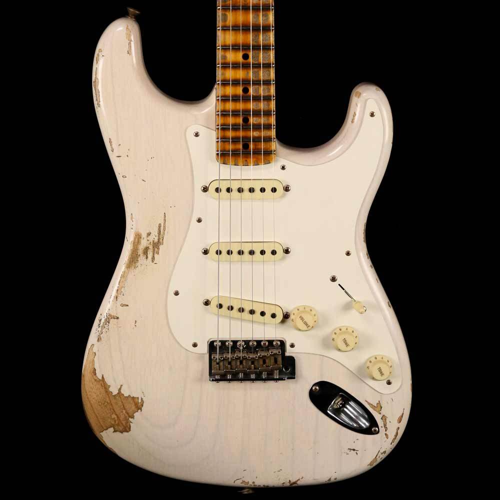 Fender Custom Shop 2019 '59 Stratocaster Heavy Relic Aged White Blonde — 1