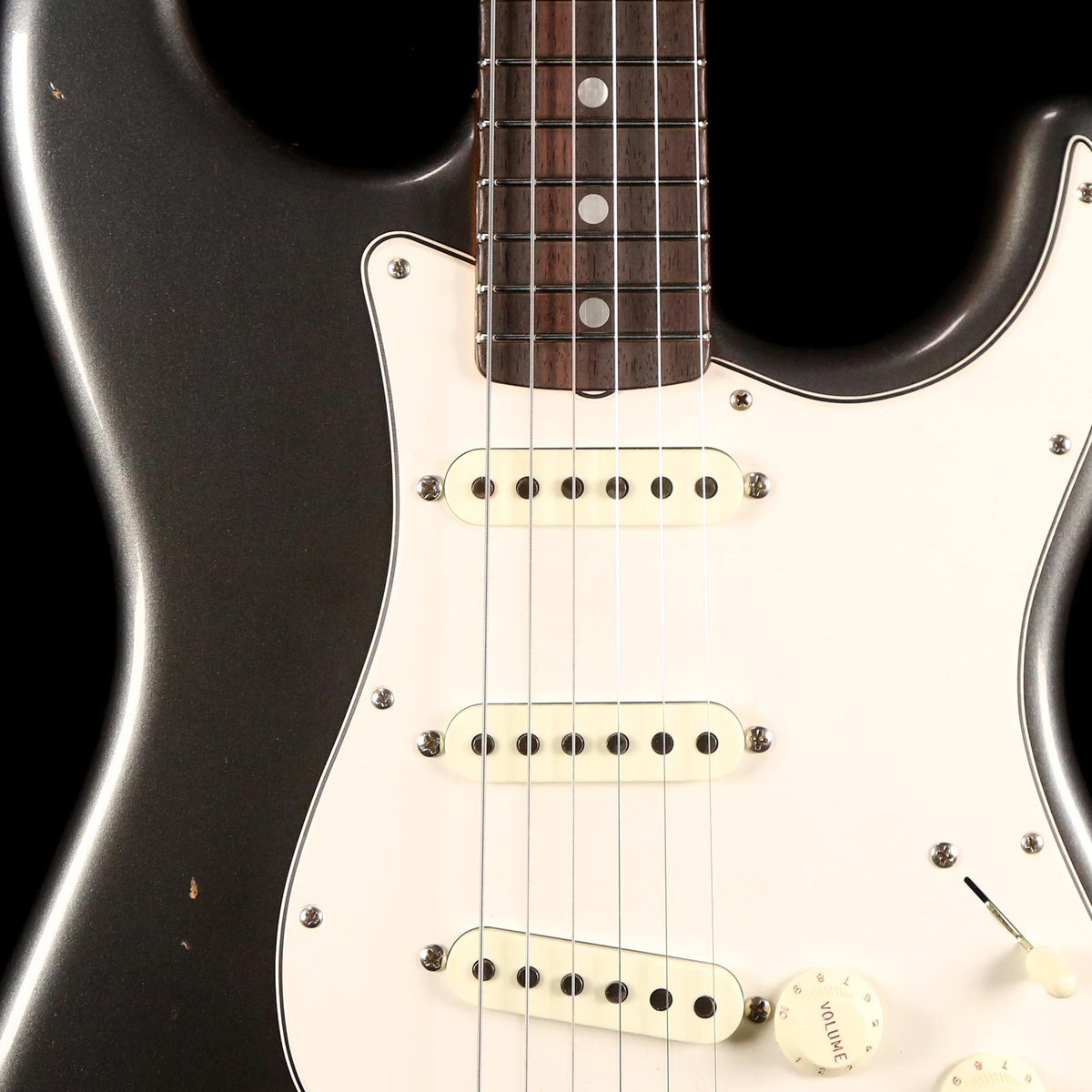 Fender Custom Shop 1965 Stratocaster 2019 Aged Charcoal Frost Metallic — 6