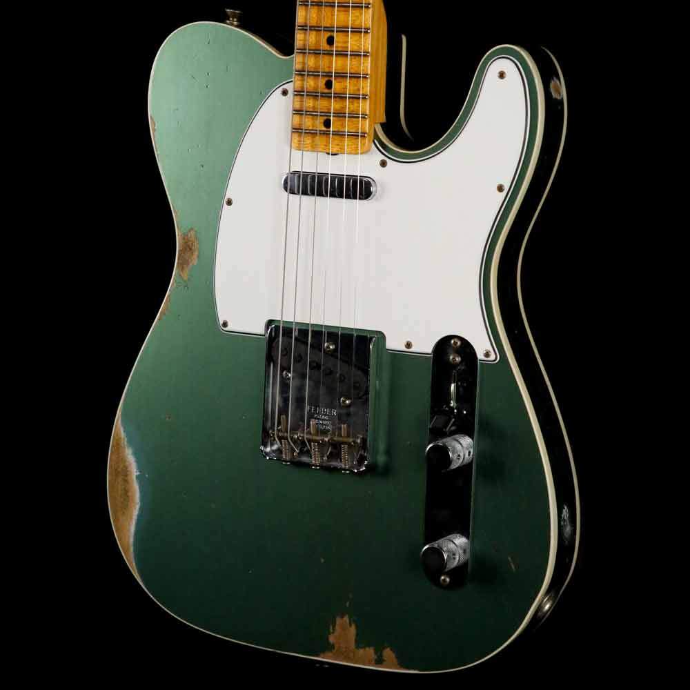 Fender Custom Shop 2019 '65 Telecaster Custom Faded Sherwood Green Metallic — 7