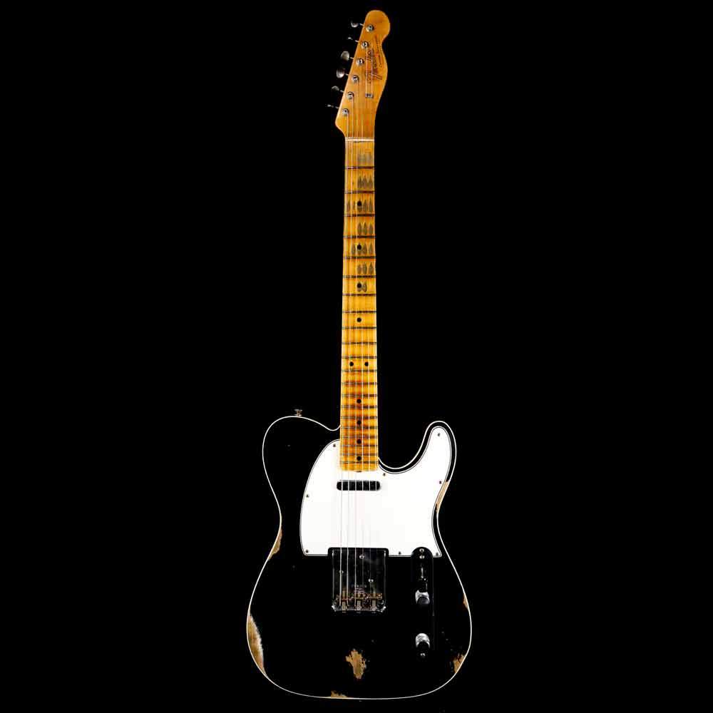 Fender Custom Shop 2019 '65 Telecaster Custom Relic Aged Black — 3