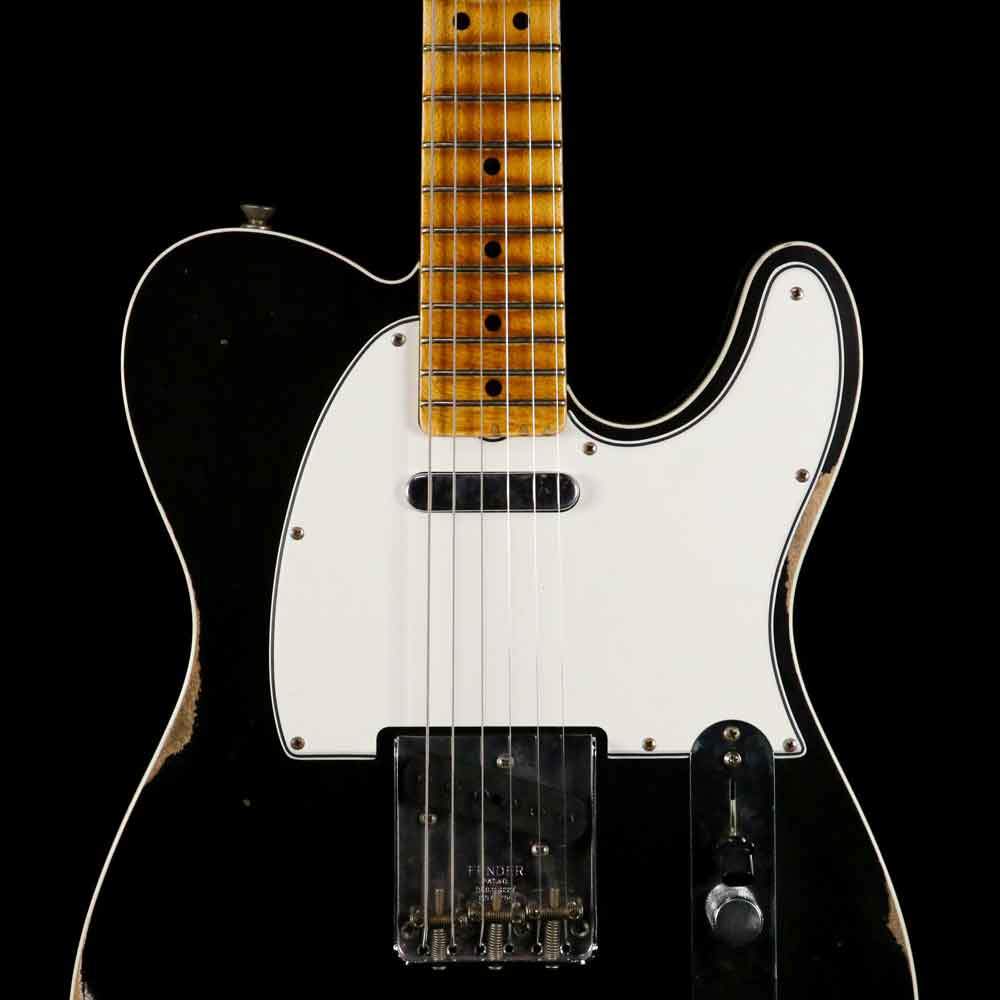 Fender Custom Shop 2019 '65 Telecaster Custom Relic Aged Black — 9