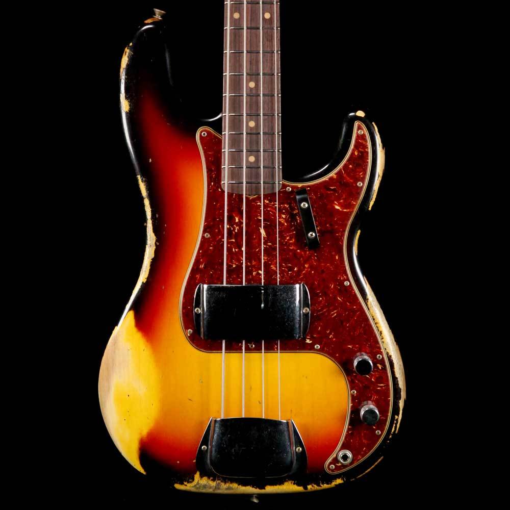 Fender Custom Shop '60 Precision Bass 2019 Heavy Relic 3-Color Sunburst — 1
