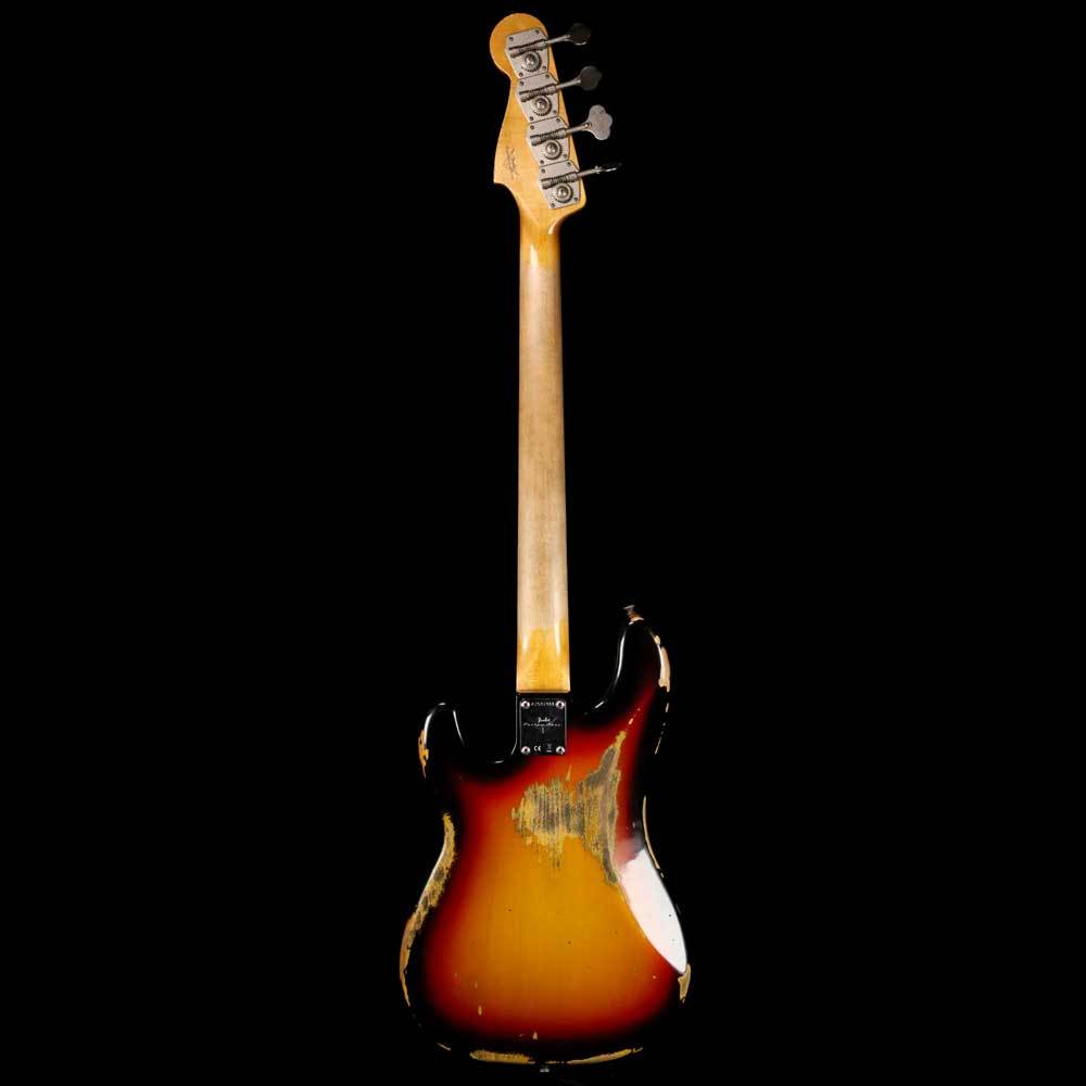 Fender Custom Shop '60 Precision Bass 2019 Heavy Relic 3-Color Sunburst — 3