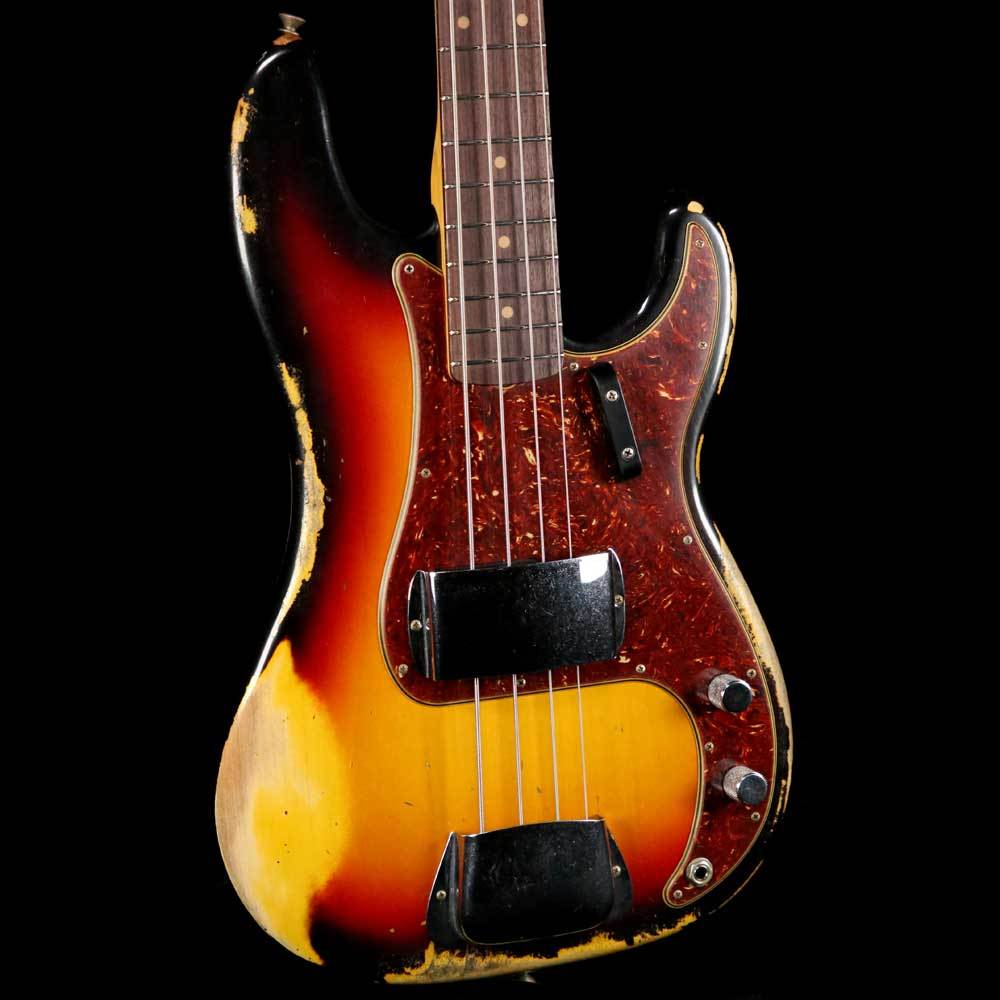 Fender Custom Shop '60 Precision Bass 2019 Heavy Relic 3-Color Sunburst — 7
