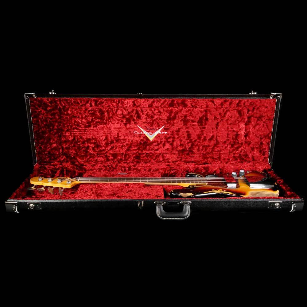 Fender Custom Shop  '61 Jazz Bass 2019 Heavy Relic 3-Tone Sunburst — 10